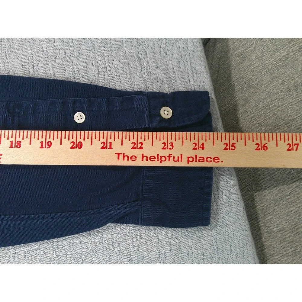 Ralph Lauren Polo Shirt Mens Size XL Blue 100% Cotton Button Down - Picture 6 of 6